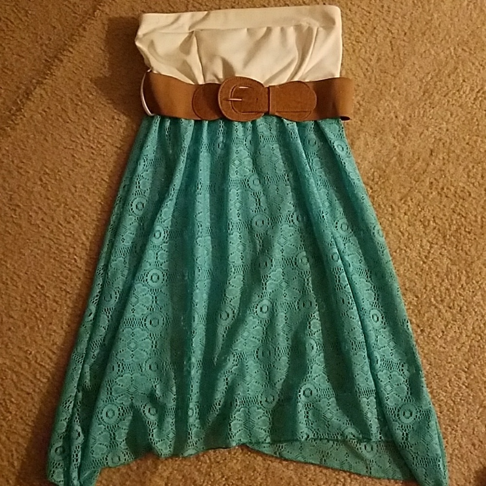 Strapless summer dress